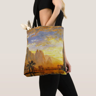 Tote Bag Vallée de Yosemite par Albert Bierstadt
