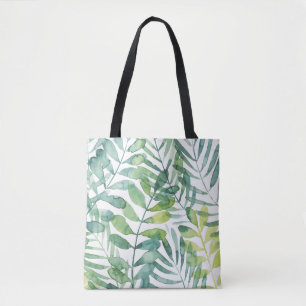 Tote Bag Valse de fronde - feuille de fronde de paume