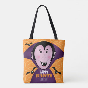 Tote Bag Vampire Dracula Bats Enfants Joli Halloween