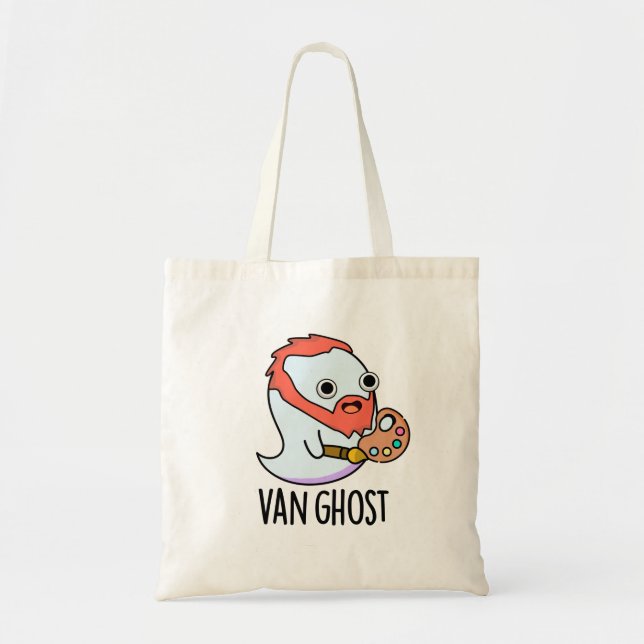 Tote Bag Van Ghost Funny Artiste Ghost Pun (Devant)