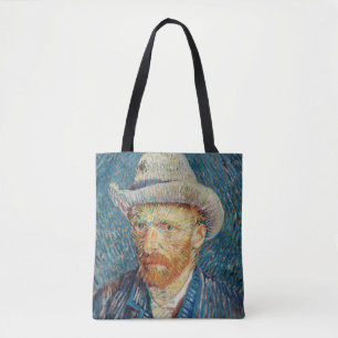 Tote Bag Van Gogh - Autoportrait avec un Casquette gris