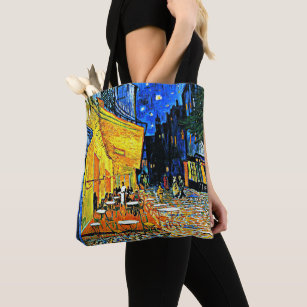 Tote Bag Van Gogh - Cafe Terrasse, célèbre peinture