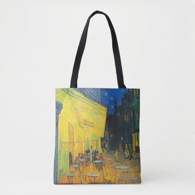 Tote Bag Van Gogh Café Terrasse Rue Française Scène (Devant)