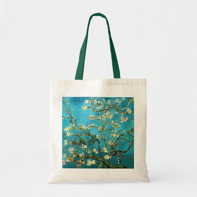 Tote Bag Van Gogh Florssoming Almond Tree (F671) Art (Devant)