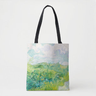 Tote Bag Van Gogh Green Blé Fields Auvers. Impressionnisme