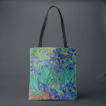 Tote Bag Van Gogh Irises. Impressionnisme vintage floral bl<br><div class="desc">Sac fourre-tout Van Gogh "Irises". L'art de l'impressionnisme floral bleu.</div>