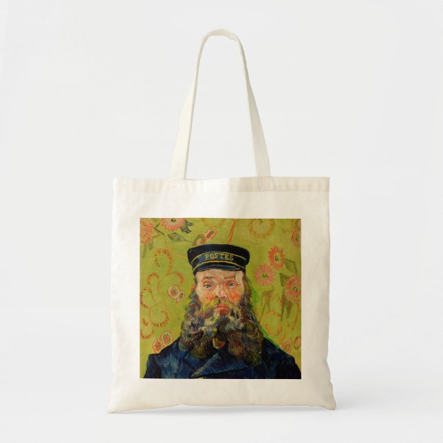 Tote Bag Van Gogh Postman. Art de l'impressionnisme de port (Devant)