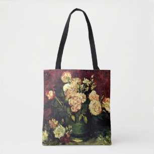 Tote Bag Van Gogh : Vase avec pivoines et roses