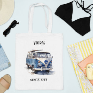 Tote Bag Van vintage dans Delft Blue personnalisable