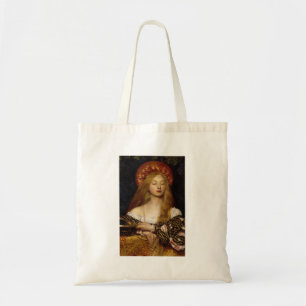 Tote Bag Vanité - une jeune fille médiévale