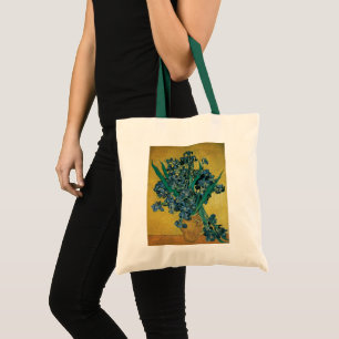 Tote Bag Vase aux Iris par Vincent van Gogh, Art Vintage