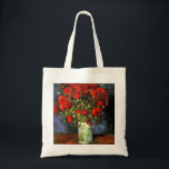 Tote Bag Vase avec des pavots rouges par Vincent Van Gogh<br><div class="desc">Vase avec des pavots rouges,  peint par Vincent Van Gogh en 1886. Cette image est du domaine public.</div>