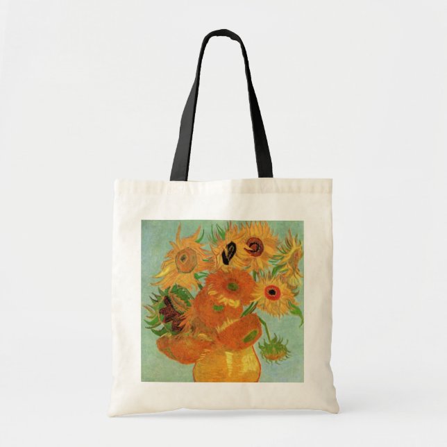 Tote Bag Vase avec douze tournesols de Vincent van Gogh (Devant)