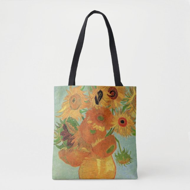 Tote Bag Vase avec douze tournesols de Vincent van Gogh (Devant)