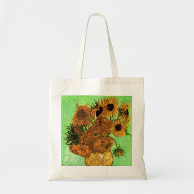 Tote Bag Vase avec douze tournesols par Vincent van Gogh (Devant)