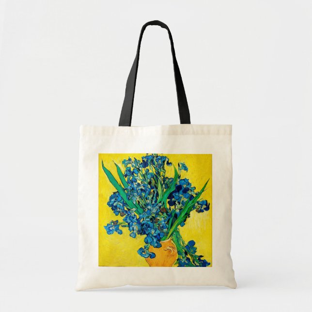 Tote Bag Vase avec iris, Van Gogh (Devant)