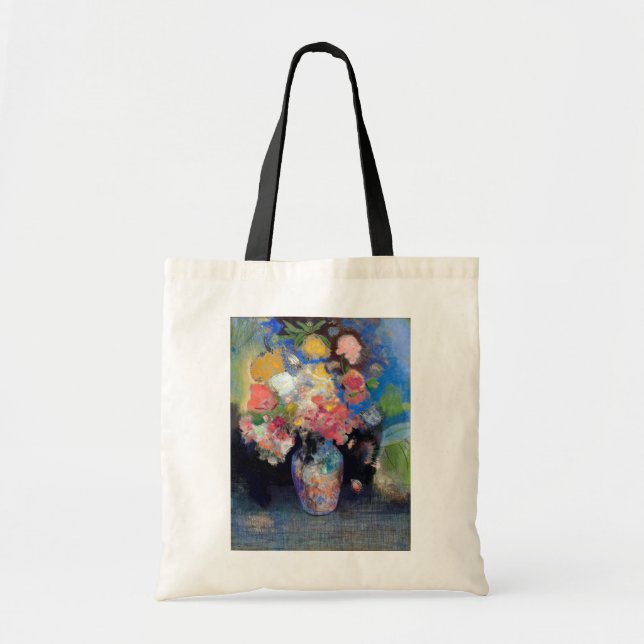 Tote Bag Vase de fleurs, Redon (Devant)