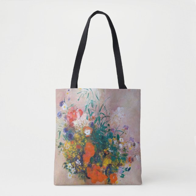 Tote Bag Vase de fleurs, Redon (Devant)