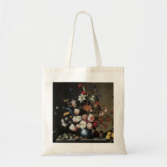 Tote Bag Vase des fleurs par une fenêtre, Balthasar van der (Devant)