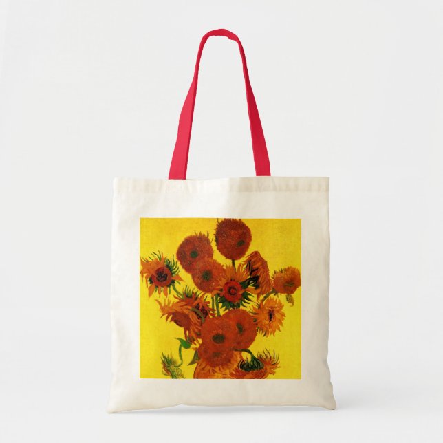 Tote Bag Vase Still Life avec 15 tournesols Vincent van Gog (Devant)