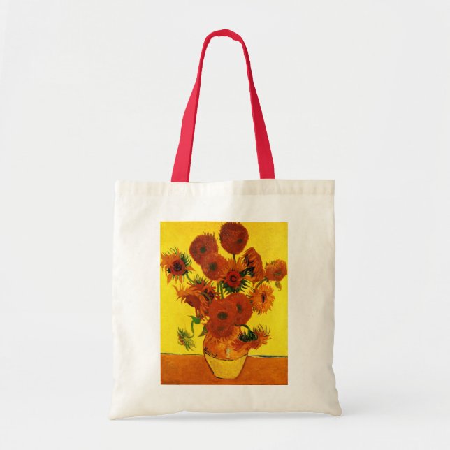 Tote Bag Vase Still Life avec 15 tournesols Vincent van Gog (Devant)