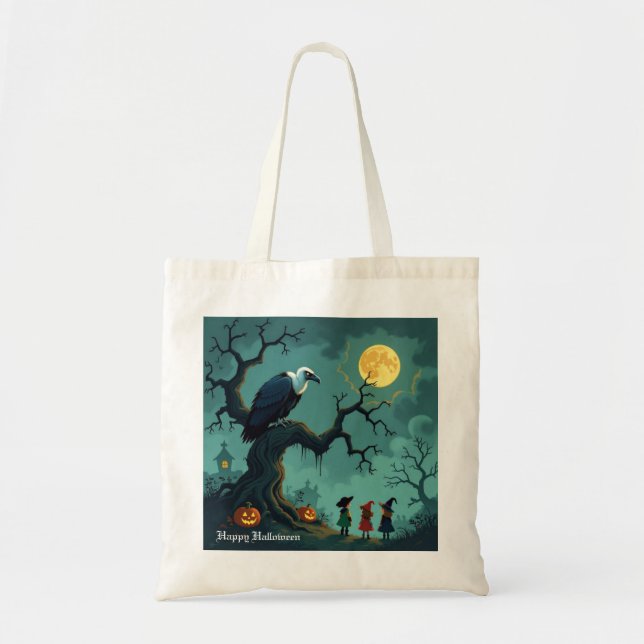 Tote Bag Vautour d'Halloween (Devant)