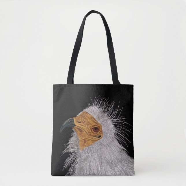 Tote Bag Vautour égyptien illustré (Devant)