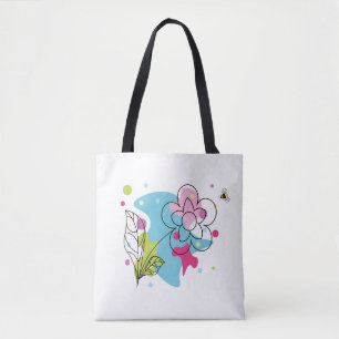 Tote Bag Vecteur vectoriel tendance motif d'une fleur d'été