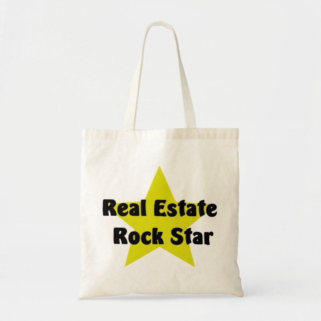 Tote Bag Vedette du rock d'immobiliers (Devant)