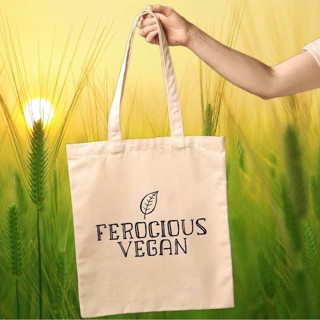 Tote Bag Vegan Ferocious Simple (Créateur téléchargé)