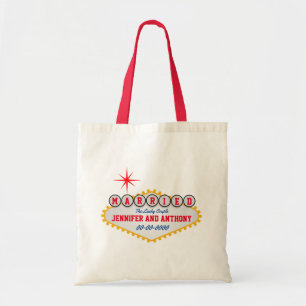 Tote Bag Vegas Affiche de bienvenue Marié Personnaliser