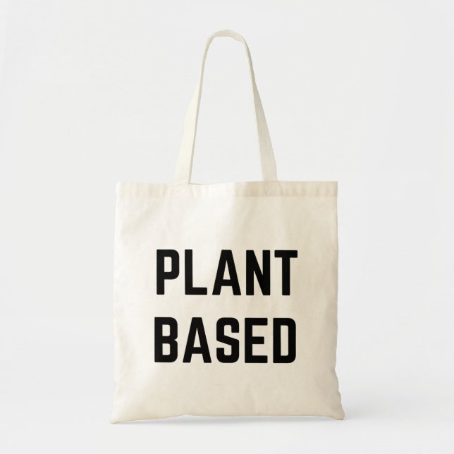 Tote Bag Végétalien à base de plantes (Devant)