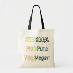 Tote Bag Végétalien pur de 100% - coloré