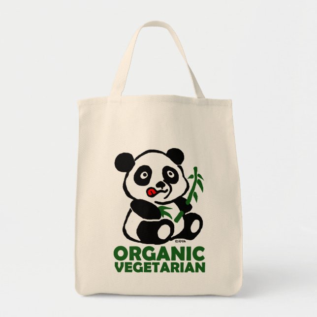 Tote Bag Végétarien organique (Devant)