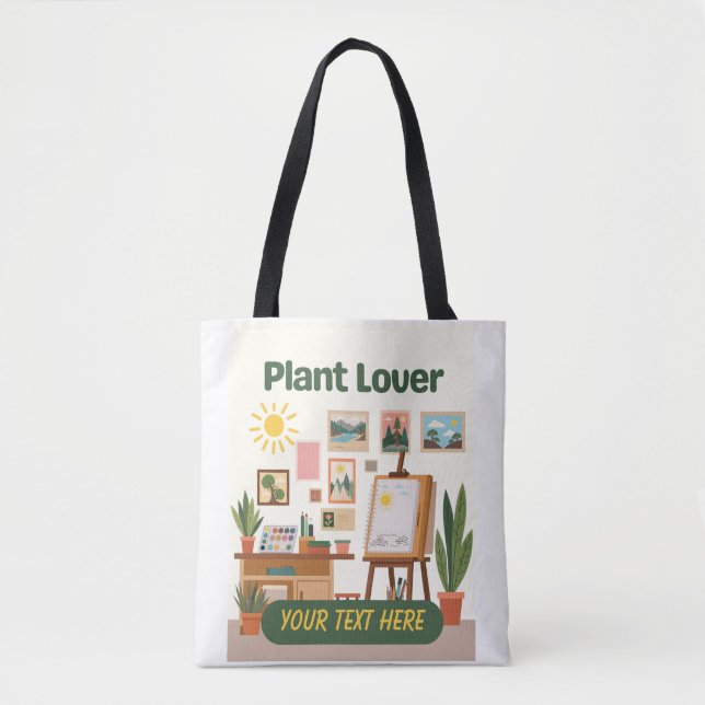Tote Bag Végétation personnalisée et conception d'espace de (Devant)