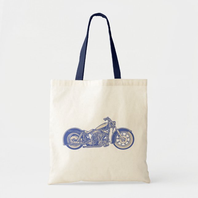 Tote Bag Vélo 10-11 - bleu (Devant)