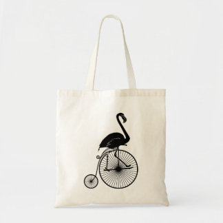 Tote Bag Vélo de cru d'équitation de Flamant rose