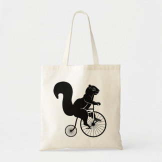 Tote Bag Vélo de cru d'équitation d'écureuil