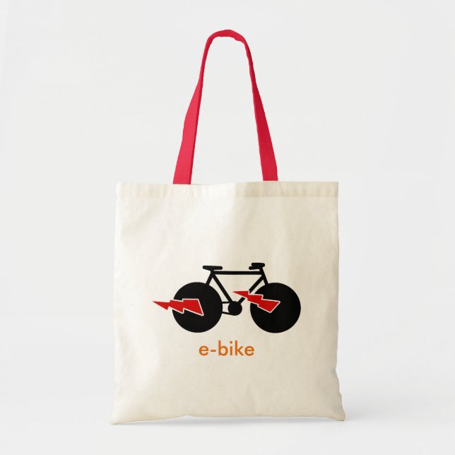 Tote Bag vélo électrique e-bike (Devant)