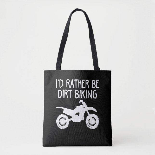 Tote Bag Vélo - Je préférerais être VTT (Devant)