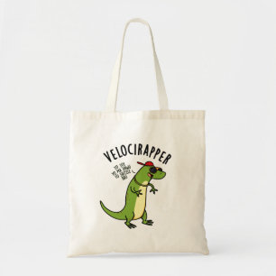 Tote Bag Veloci-rapper Dinosaure Drôle