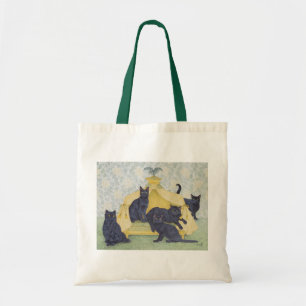 Tote Bag Velours noir