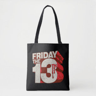 Tote Bag Vendredi 13 Logo 3D empilé saignant