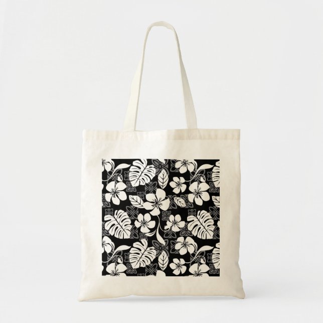 TOTE BAG VENDREDI ALOHA (NOIR/GRIS) (Devant)