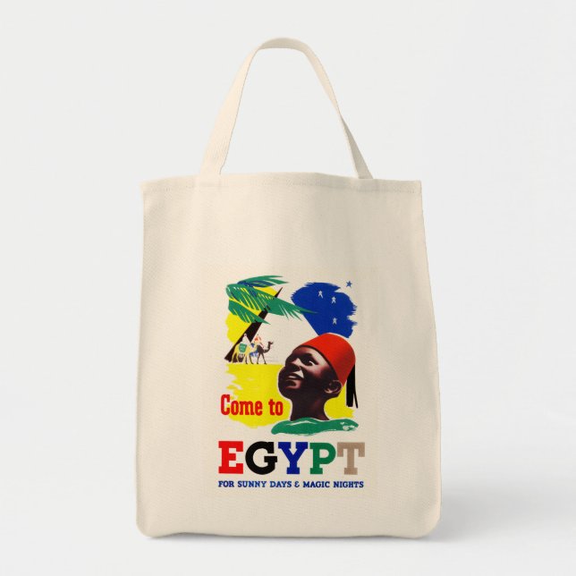 Tote Bag Venez en Egypte (Devant)