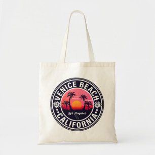 Tote Bag Venice Beach California Retro Sunset Souvenirs 80s