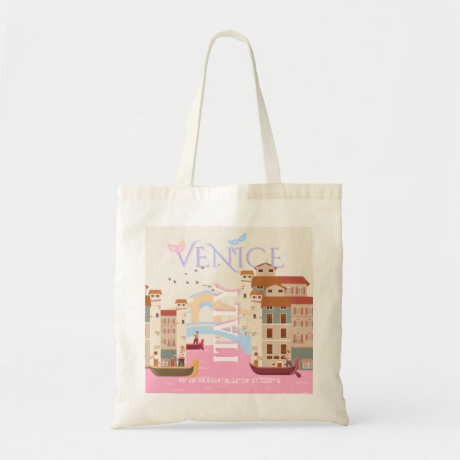 Tote Bag Venice Travel Art, Italie, Travel Art (Devant)