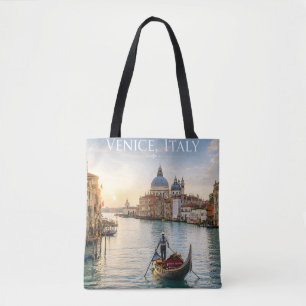Tote Bag Venise Italie Grand Canal Gondole Coucher de solei