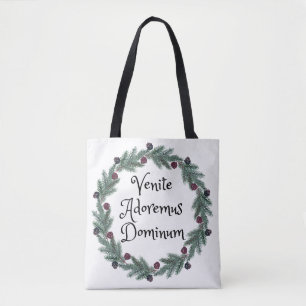 Tote Bag Venite Adoremus Dominum Latin Noël religieux