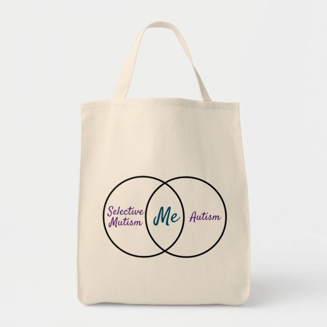 Tote Bag Venn diagram double diagnosis (Devant)